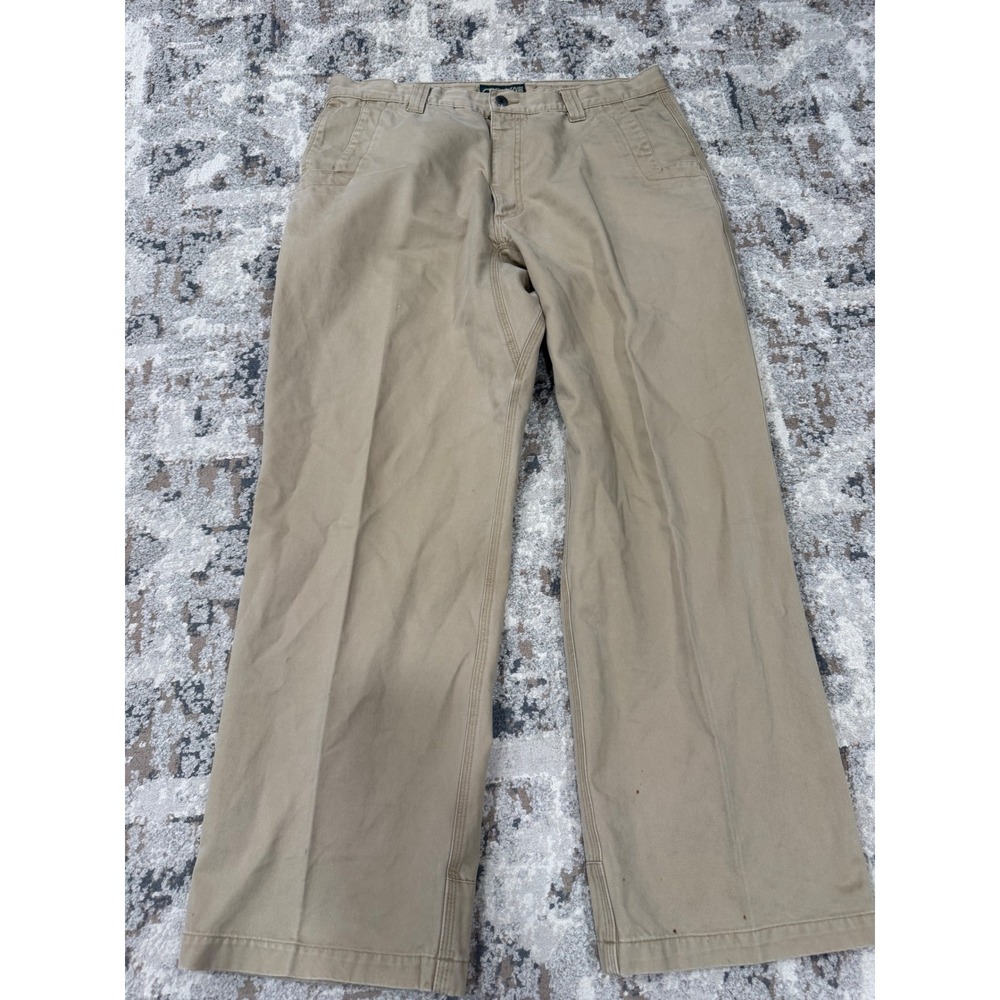 Mountain Khakis Teton Twill Pants Mens 36x30 Khaki Tan Cotton Straight Leg Chino
